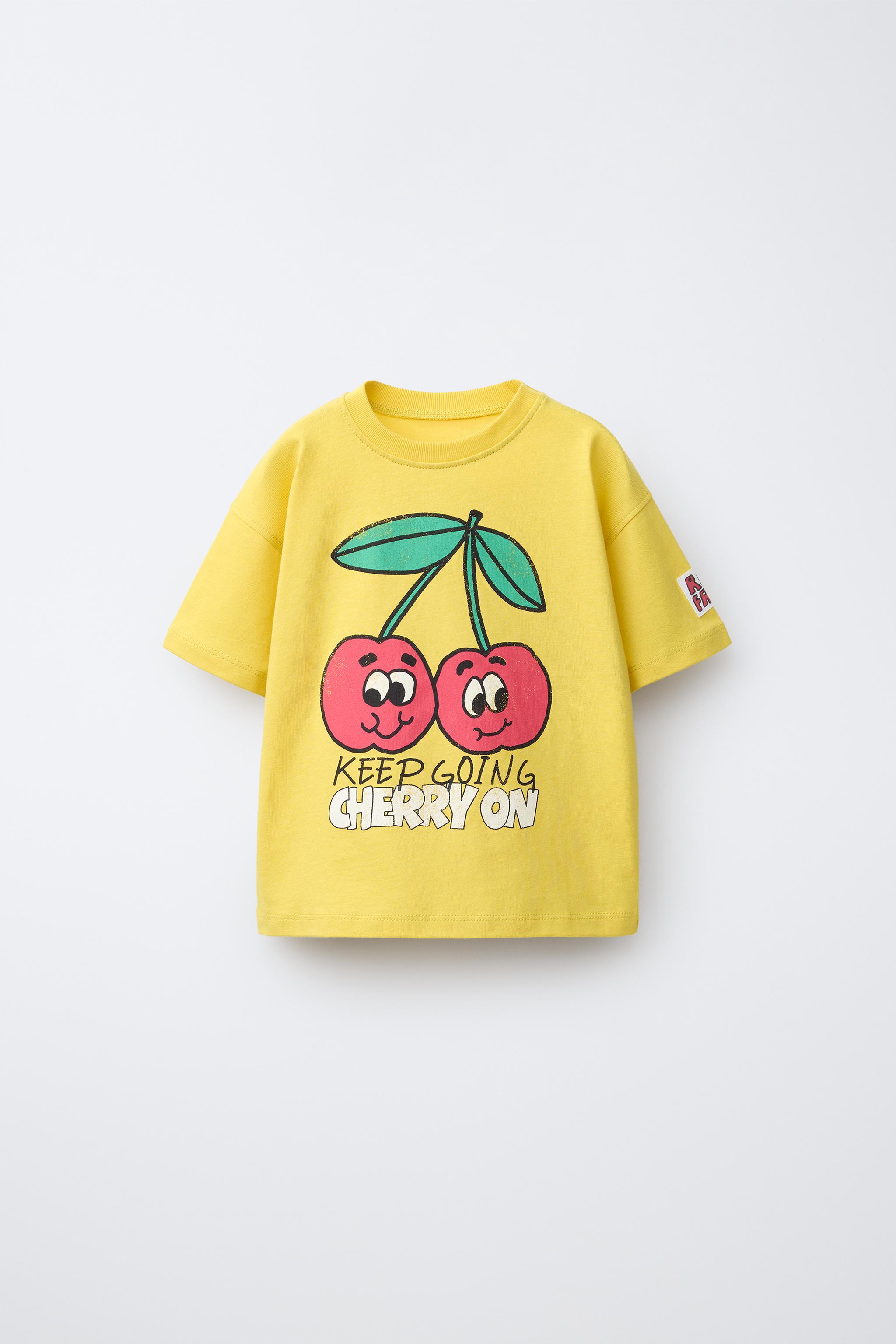 CHERRY PRINT T-SHIRT